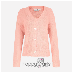  Strickjacke V-Ausschnitt Happy Girls Mädchen - pudrig rosa 
